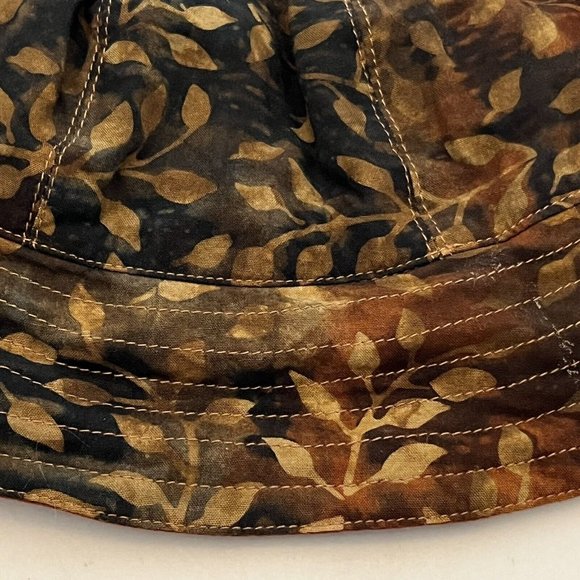 Lost River Clothing Company Reversible Fall Leaf Print Bucket Hat Y2K Inspired - Picture 3 of 14